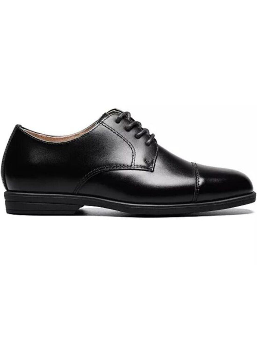Florsheim Kids Reveal cap toe oxford shoes WORN ONCE Black Size 3.5 Lace up - Picture 2 of 10